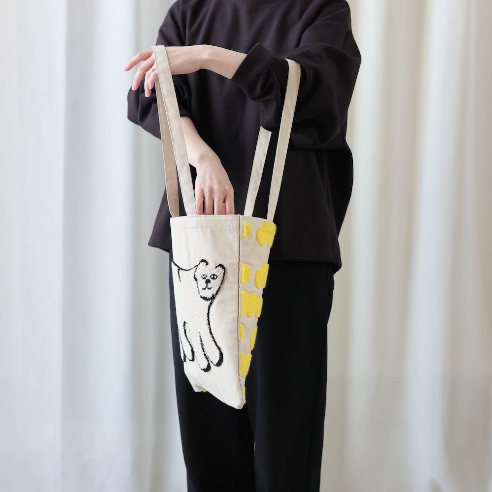 Olya Fluffy Rectangle tote bag Bird | 8000000works | エイト